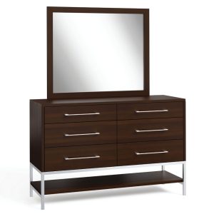 Arches 6-Drawer Dresser with Mirror