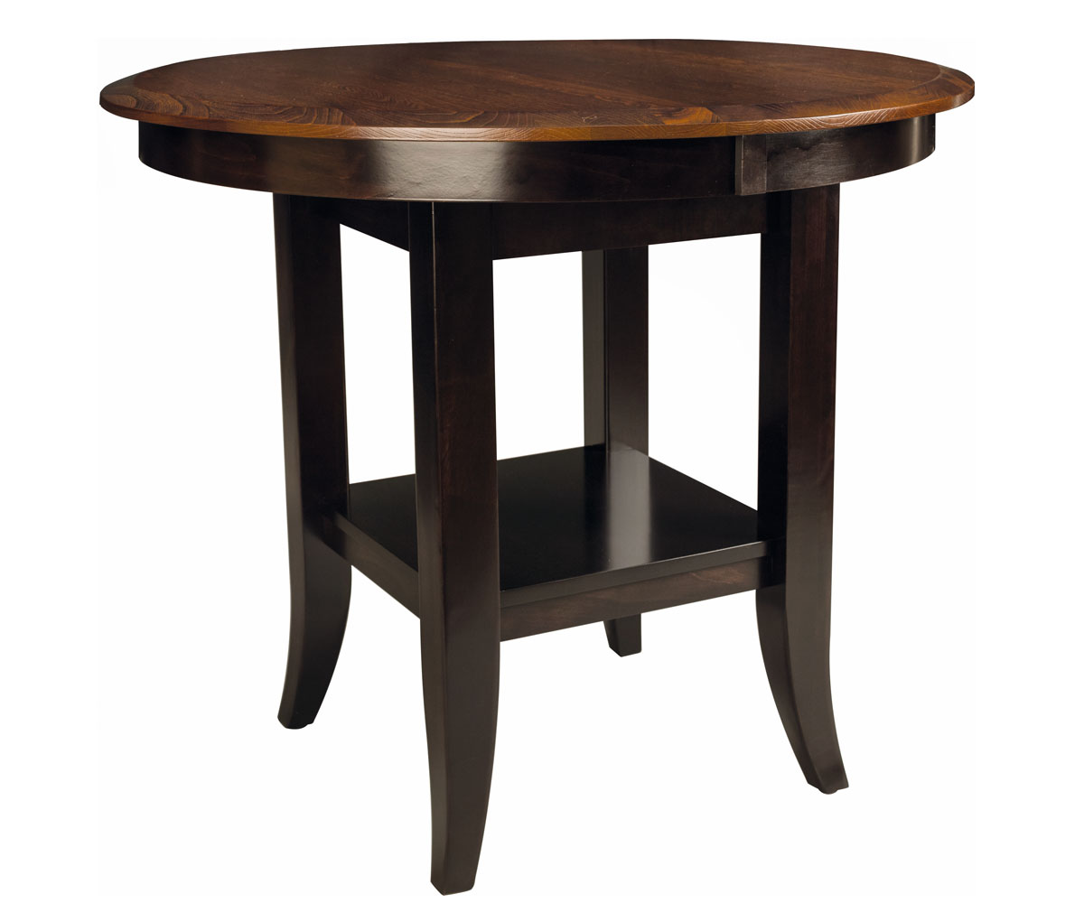 Poe Round Solid Top Dining Table