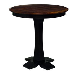 Poe Round Pedestal Solid Top Dining Table